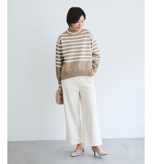 le.coeur blanc「《手洗い可能》コスミカルウォームイージーワイドパンツ」|その他|