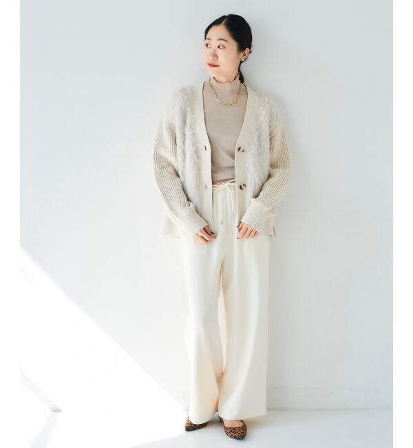 le.coeur blanc「《手洗い可能》コスミカルウォームイージーワイドパンツ」|その他|