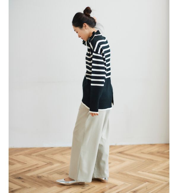 le.coeur blanc「《手洗い可能》コスミカルウォームイージーワイドパンツ」|その他|