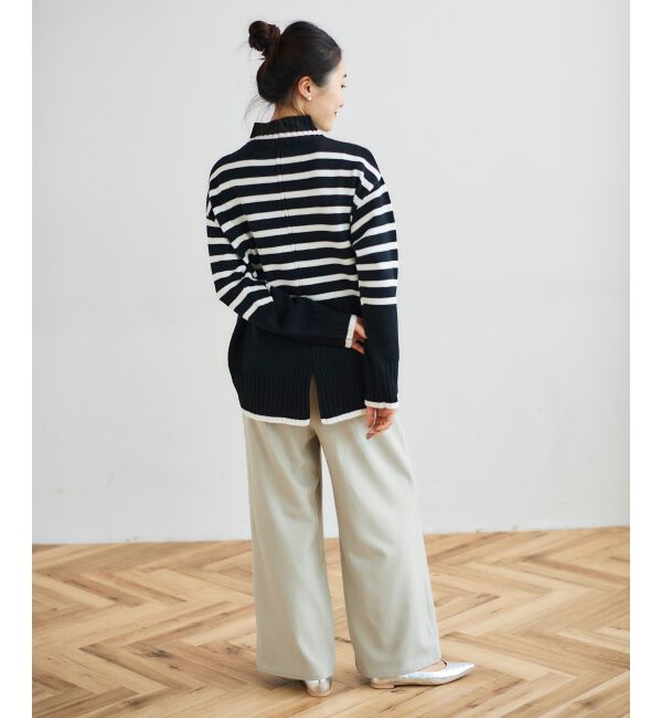 le.coeur blanc「《手洗い可能》コスミカルウォームイージーワイドパンツ」|その他|