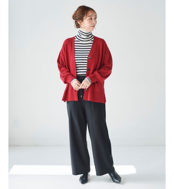 le.coeur blanc「《手洗い可能》コスミカルウォームイージーワイドパンツ」|その他|