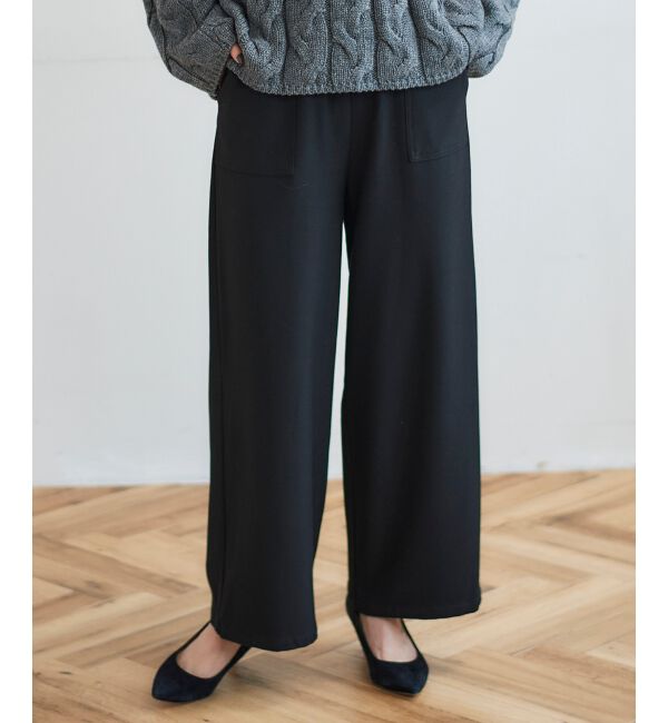 le.coeur blanc「《手洗い可能》コスミカルウォームイージーワイドパンツ」|その他|