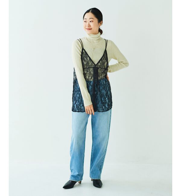 le.coeur blanc「ラッセルレースキャミブラウス」|キャミソール|