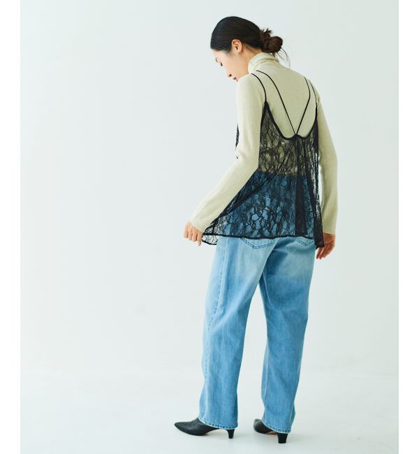 le.coeur blanc「ラッセルレースキャミブラウス」|キャミソール|