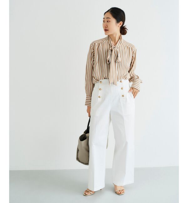 le.coeur blanc「《手洗い可能》マリンワイドパンツ」|その他|