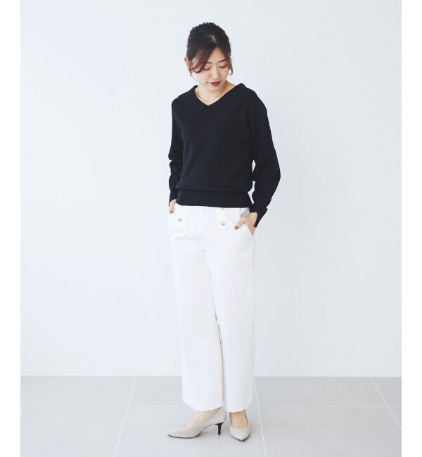 le.coeur blanc「《手洗い可能》マリンワイドパンツ」|その他|