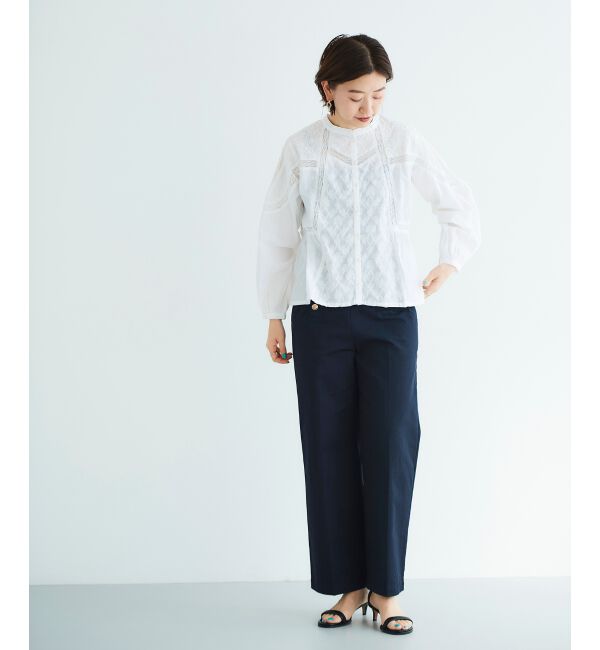 le.coeur blanc「《手洗い可能》マリンワイドパンツ」|その他|