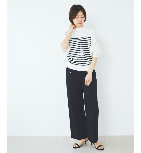 le.coeur blanc「《手洗い可能》マリンワイドパンツ」|その他|