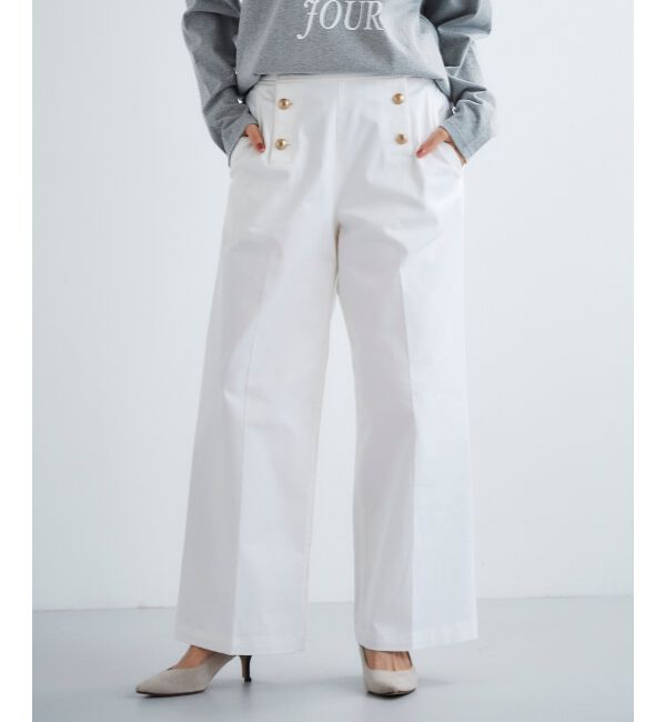 le.coeur blanc「《手洗い可能》マリンワイドパンツ」|その他|