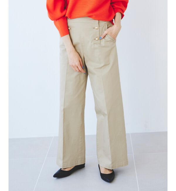 le.coeur blanc「《手洗い可能》マリンワイドパンツ」|その他|