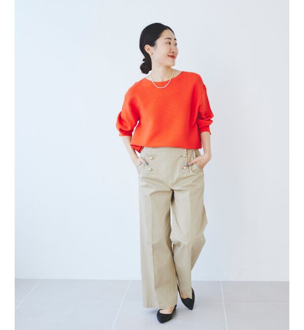 le.coeur blanc「《手洗い可能》マリンワイドパンツ」|その他|