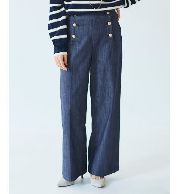 le.coeur blanc「《手洗い可能》マリンワイドパンツ」|その他|