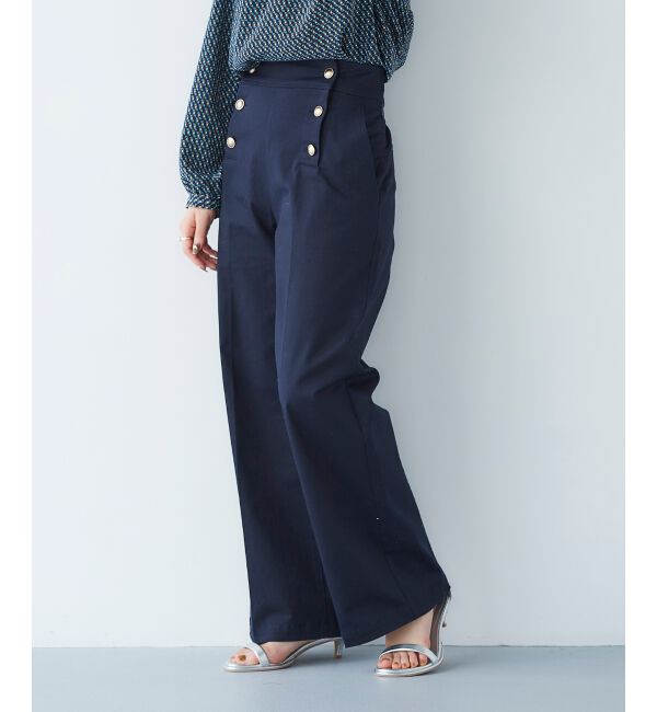 le.coeur blanc「《手洗い可能》マリンワイドパンツ」|その他|