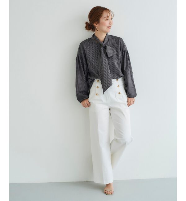 le.coeur blanc「《手洗い可能》マリンワイドパンツ」|その他|