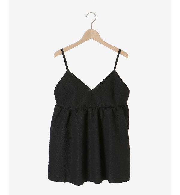 le.coeur blanc「《手洗い可能》ふくれジャガードキャミブラウス」|シャツ・ブラウス|