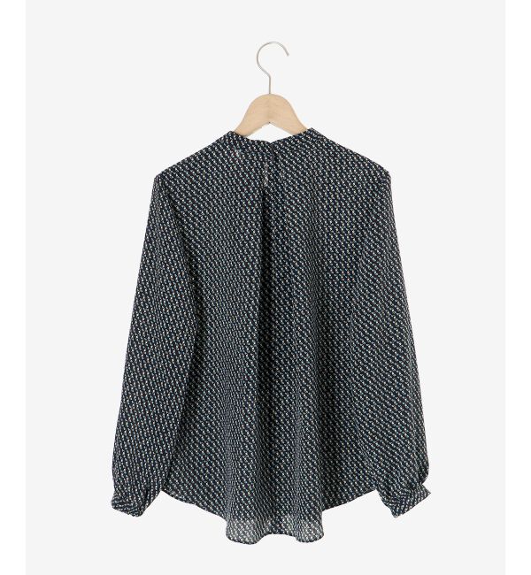 le.coeur blanc「《手洗い可能》デシンキカプリントスカーフタイブラウス」|シャツ・ブラウス|