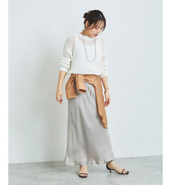le.coeur blanc「《手洗い可能》テープヤーンメッシュプルオーバー」|ニット・セーター|