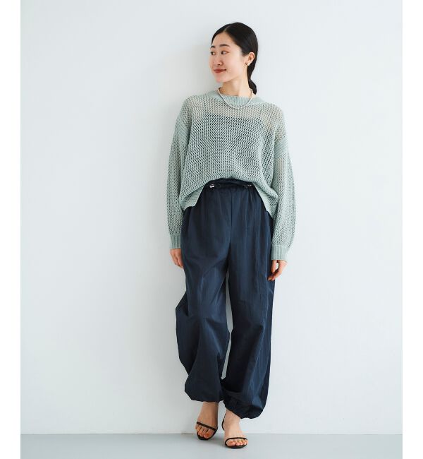 le.coeur blanc「《手洗い可能》テープヤーンメッシュプルオーバー」|ニット・セーター|