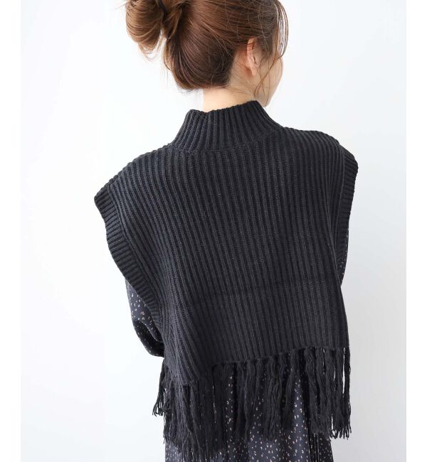 le.coeur blanc「《手洗い可能》フリンジニットベスト」|ベスト・ジレ|