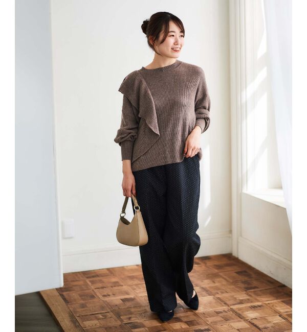 le.coeur blanc「Perle Peche ジャガードイージーパンツ」|その他|