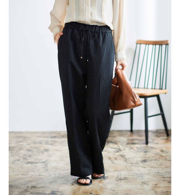 le.coeur blanc「Perle Peche ジャガードイージーパンツ」|その他|