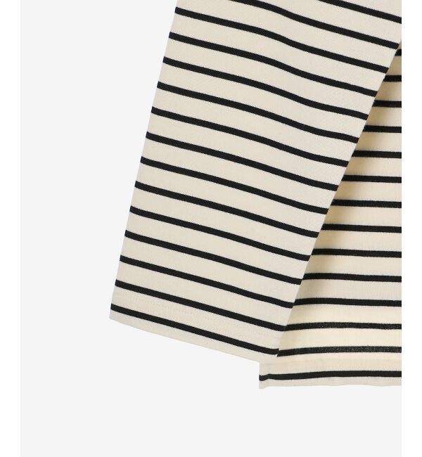 le.coeur blanc「《手洗い可能》GLACEスパンコールロゴボーダー」|Tシャツ・カットソー|