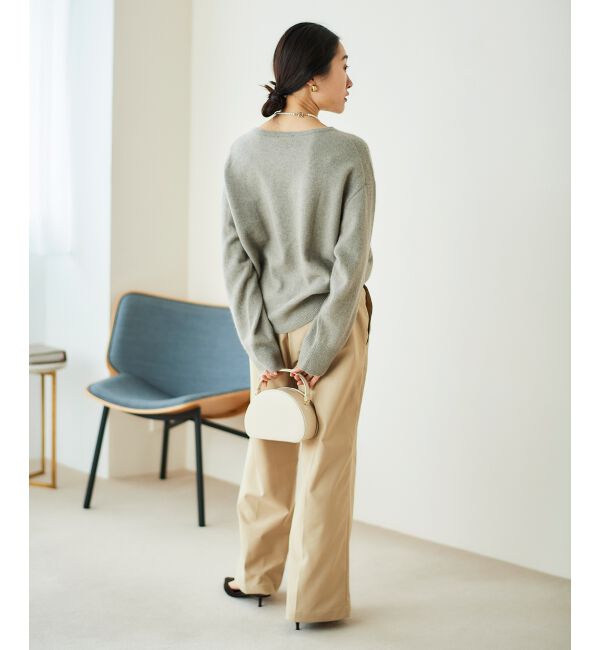 le.coeur blanc「《スタイルアップ効果抜群》ツイルストレッチマリンパンツ」|その他|