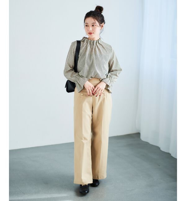 le.coeur blanc「《スタイルアップ効果抜群》ツイルストレッチマリンパンツ」|その他|