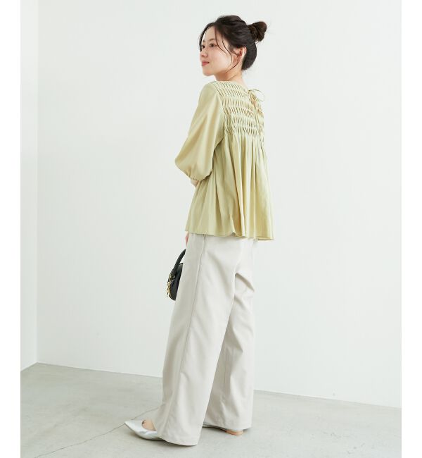 le.coeur blanc「《スタイルアップ効果抜群》ツイルストレッチマリンパンツ」|その他|