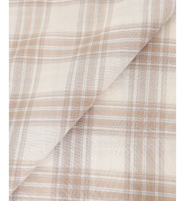  「《手洗い可能》シアーチェック2wayシャツ」|シャツ・ブラウス|