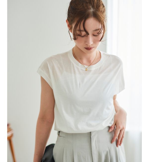  「シアーフレンチTEE」|Tシャツ・カットソー|