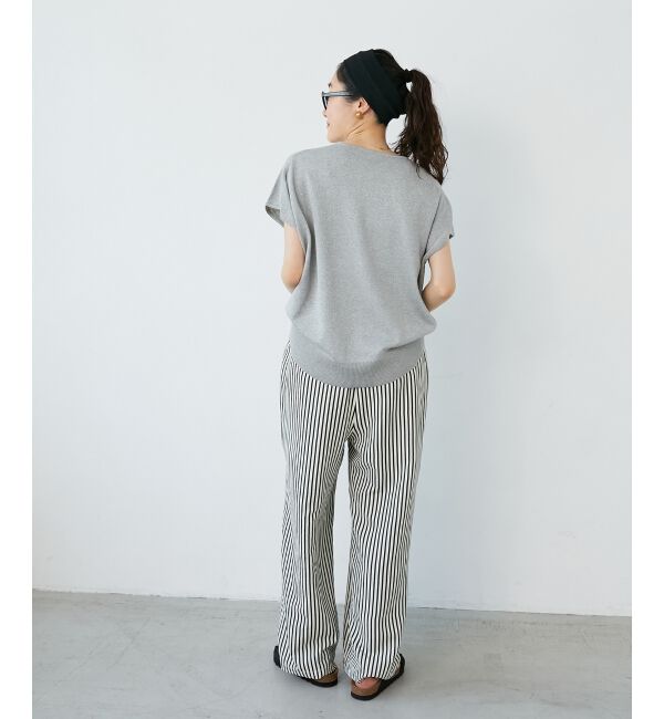  「《手洗い可能》フレンチスリーブラメニット」|ニット・セーター|