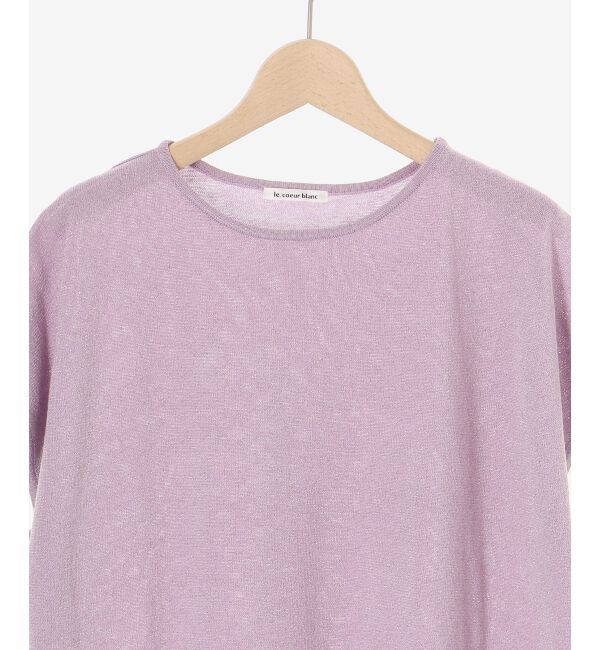  「《手洗い可能》フレンチスリーブラメニット」|ニット・セーター|