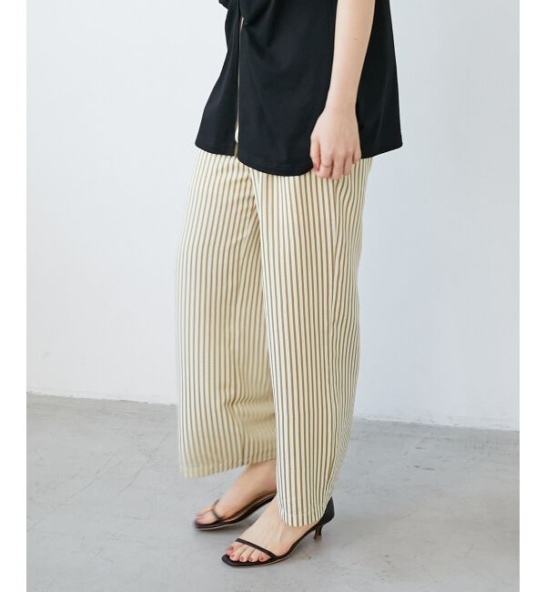  「《楽な履き心地◎》ドビーストライプサッカータックパンツ」|その他|