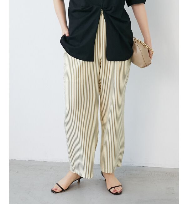  「《楽な履き心地◎》ドビーストライプサッカータックパンツ」|その他|
