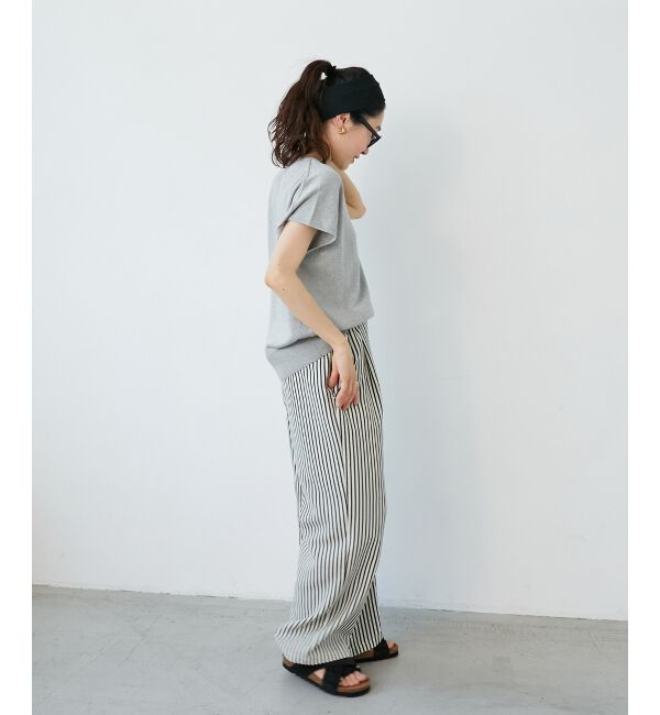  「《楽な履き心地◎》ドビーストライプサッカータックパンツ」|その他|