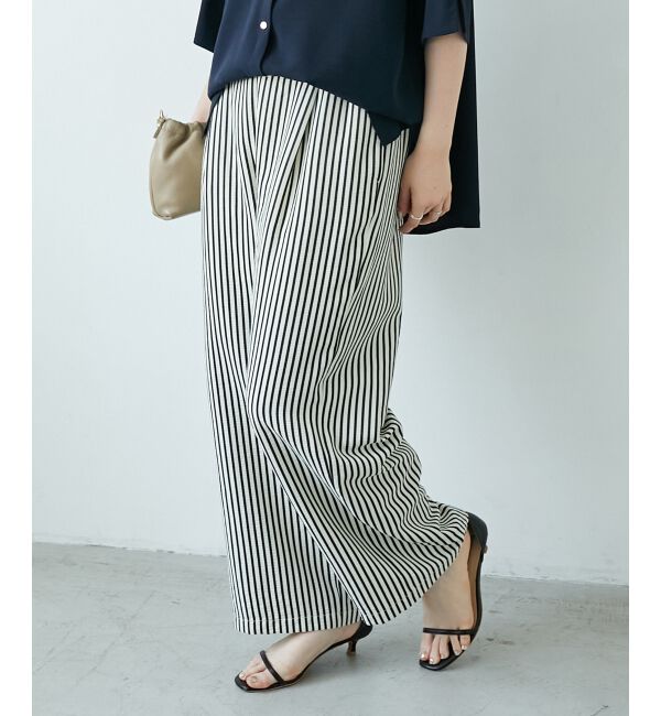  「《楽な履き心地◎》ドビーストライプサッカータックパンツ」|その他|