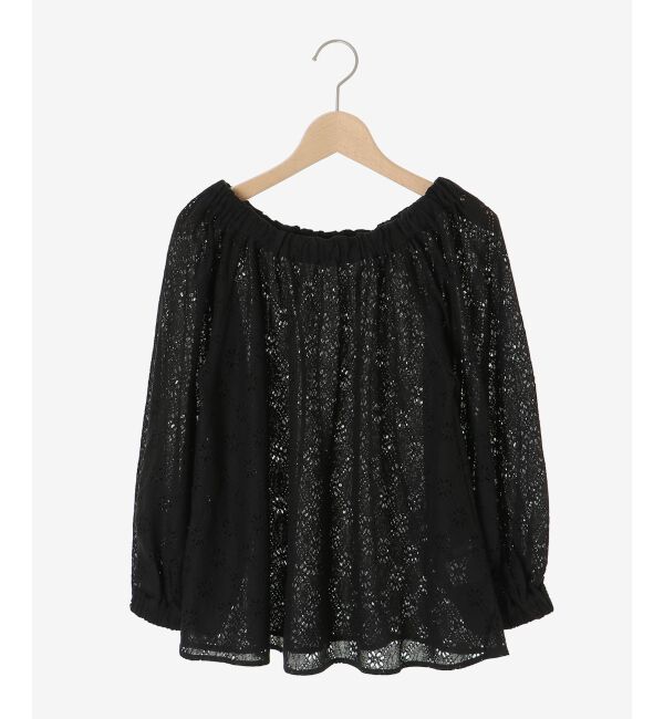  「《手洗い可能》レースオフショルブラウス」|シャツ・ブラウス|