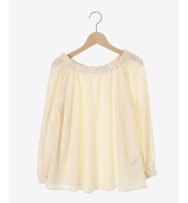  「《手洗い可能》レースオフショルブラウス」|シャツ・ブラウス|