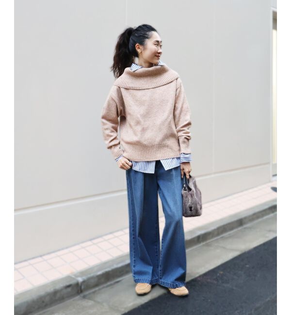  「オフタートルニットプルオーバー」|ニット・セーター|