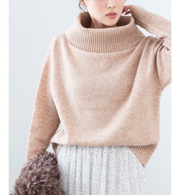  「オフタートルニットプルオーバー」|ニット・セーター|