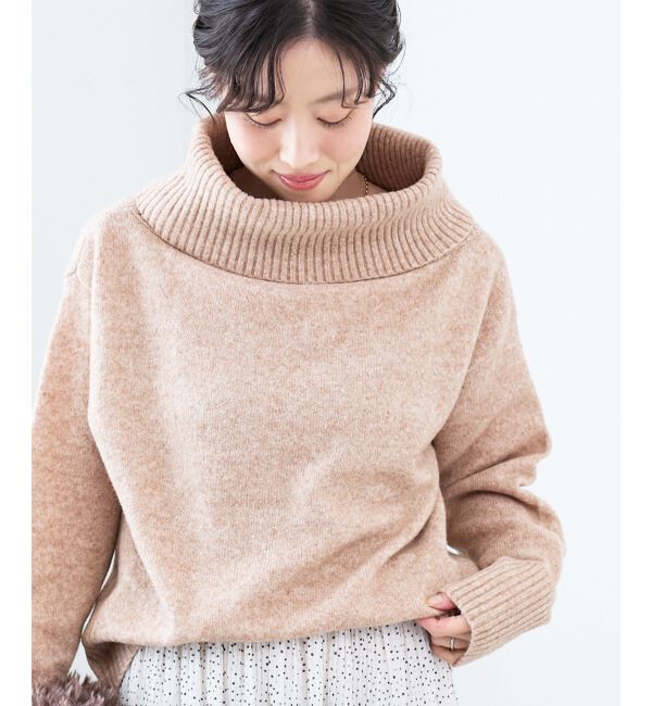  「オフタートルニットプルオーバー」|ニット・セーター|