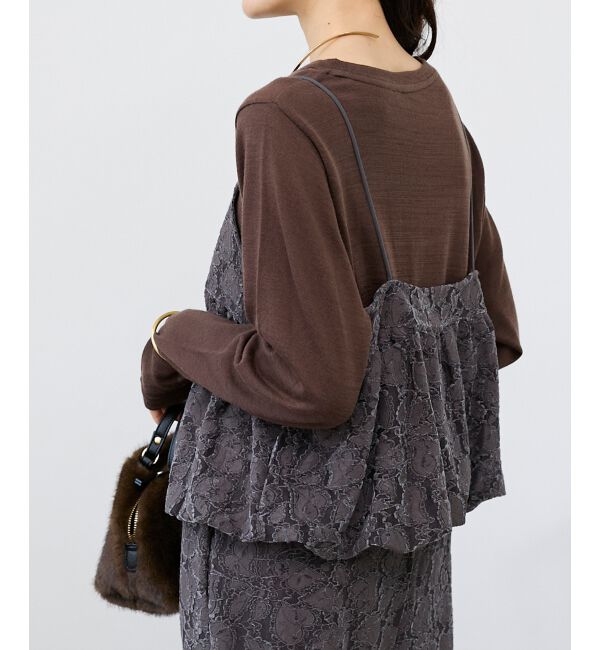  「《WEB限定アイテム》起毛レースバルーンキャミ」|キャミソール|