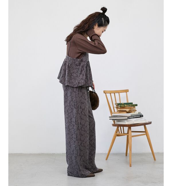  「《WEB限定アイテム》起毛レースバルーンキャミ」|キャミソール|