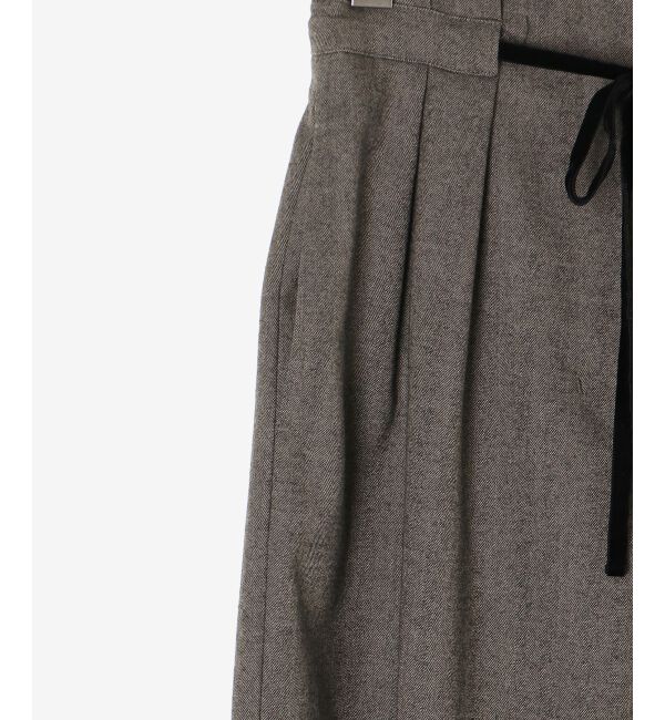  「ヘリンボーンベロアリボンパンツ」|その他|