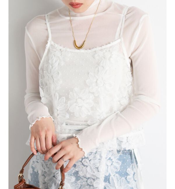  「TORRAZZO DONNAフローラルレースキャミ」|キャミソール|