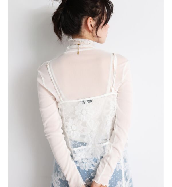  「TORRAZZO DONNAフローラルレースキャミ」|キャミソール|