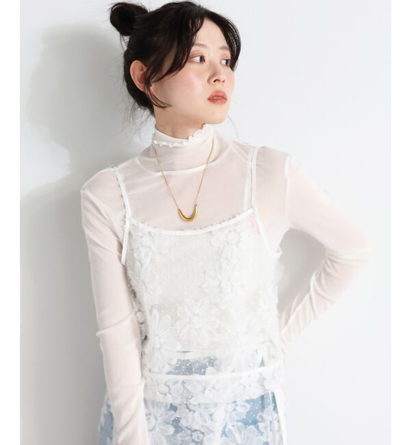  「TORRAZZO DONNAフローラルレースキャミ」|キャミソール|