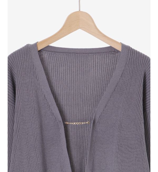 MAJESTICLEGON「キャミsetプレートニットカーデ」|ニット・セーター|