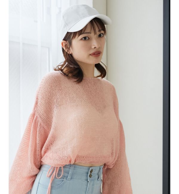 MAJESTICLEGON「ドロストメッシュニット」|ニット・セーター|